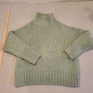 FRNCH Paris La Petite Maille Turtleneck sweater wool/mohair Green S/M